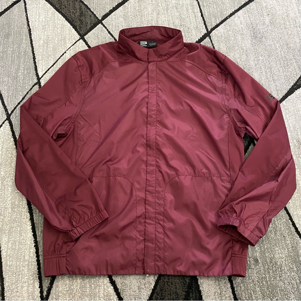 Men's Maroon Windbreaker Jacket